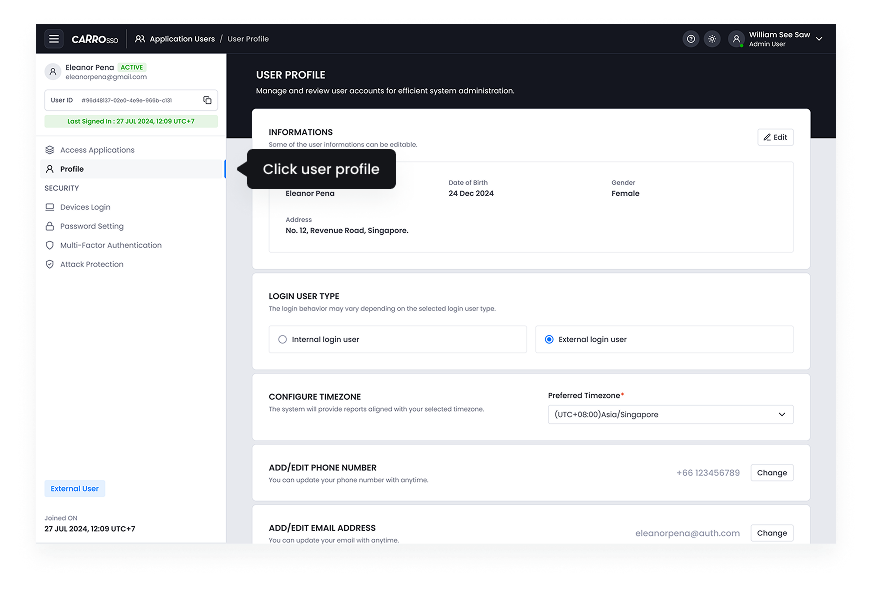 SSO Dashboard - Launchpad